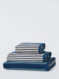John Lewis Harlyn Stripe Towels blue, UK version