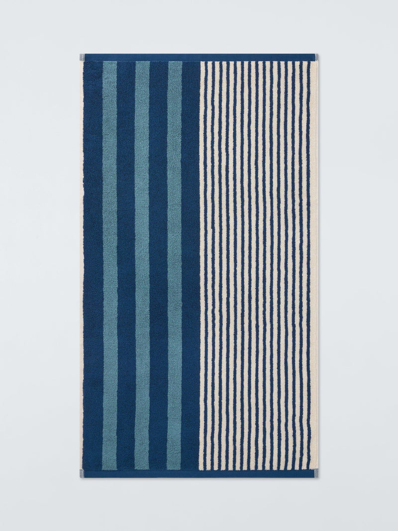 John Lewis Harlyn Stripe Towels blue, UK version