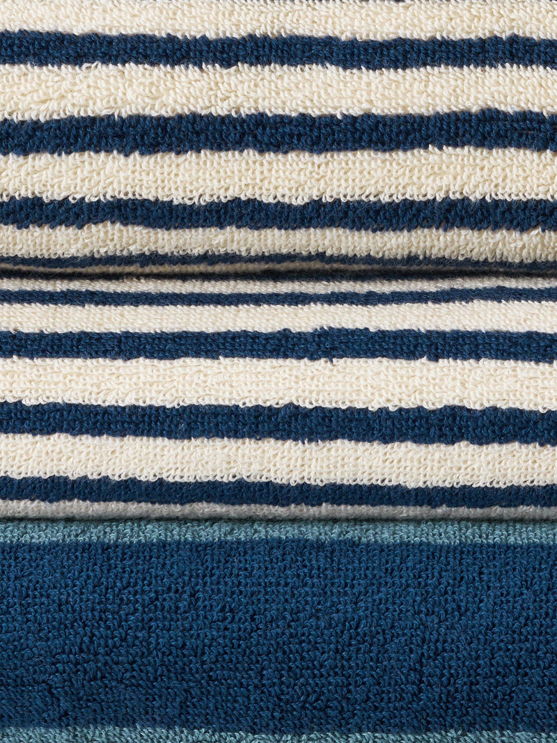 John Lewis Harlyn Stripe Towels blue, UK version