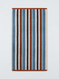 John Lewis Polzeath stripe towels blue/multi, imported from the UK