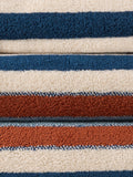John Lewis Polzeath stripe towels blue/multi, imported from the UK