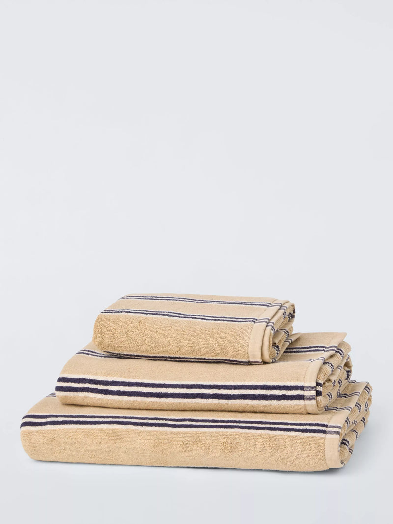 John Lewis Ambleside stripe towel 600gsm - British product