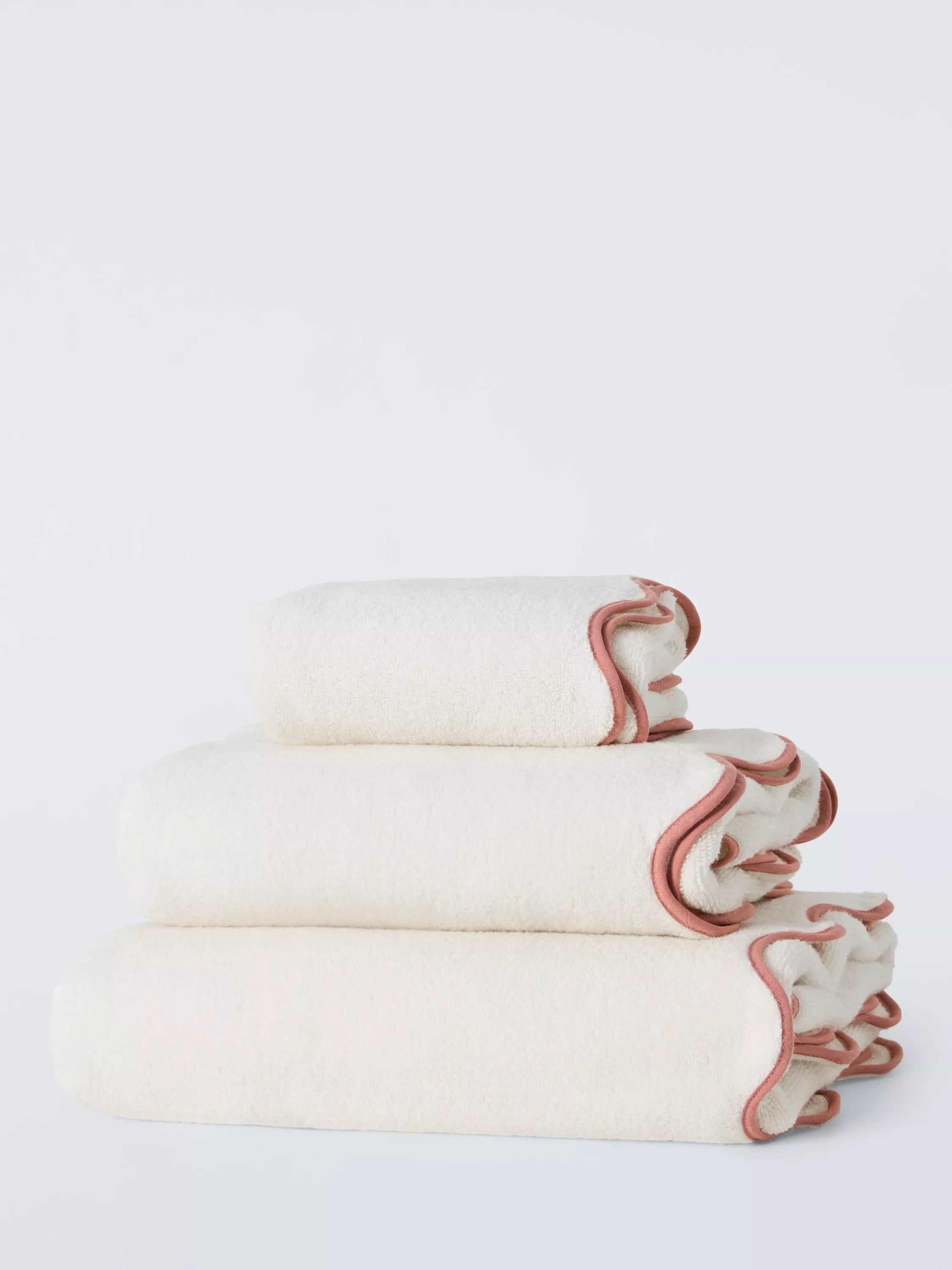 John Lewis Scallop Edge Bathroom Towel 160 x 86cm