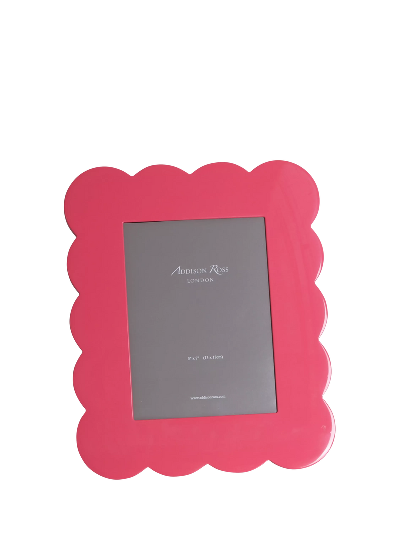 Addison Ross Scallop Lacquer Photo Frame, 5 x 7 inch