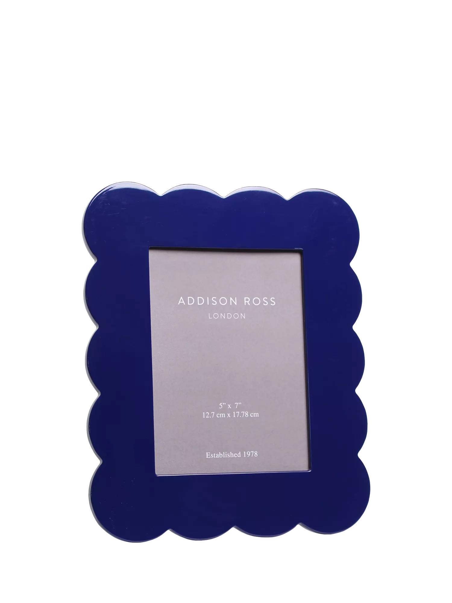 Addison Ross scallop lacquer photo frame 5x7, imported from the UK
