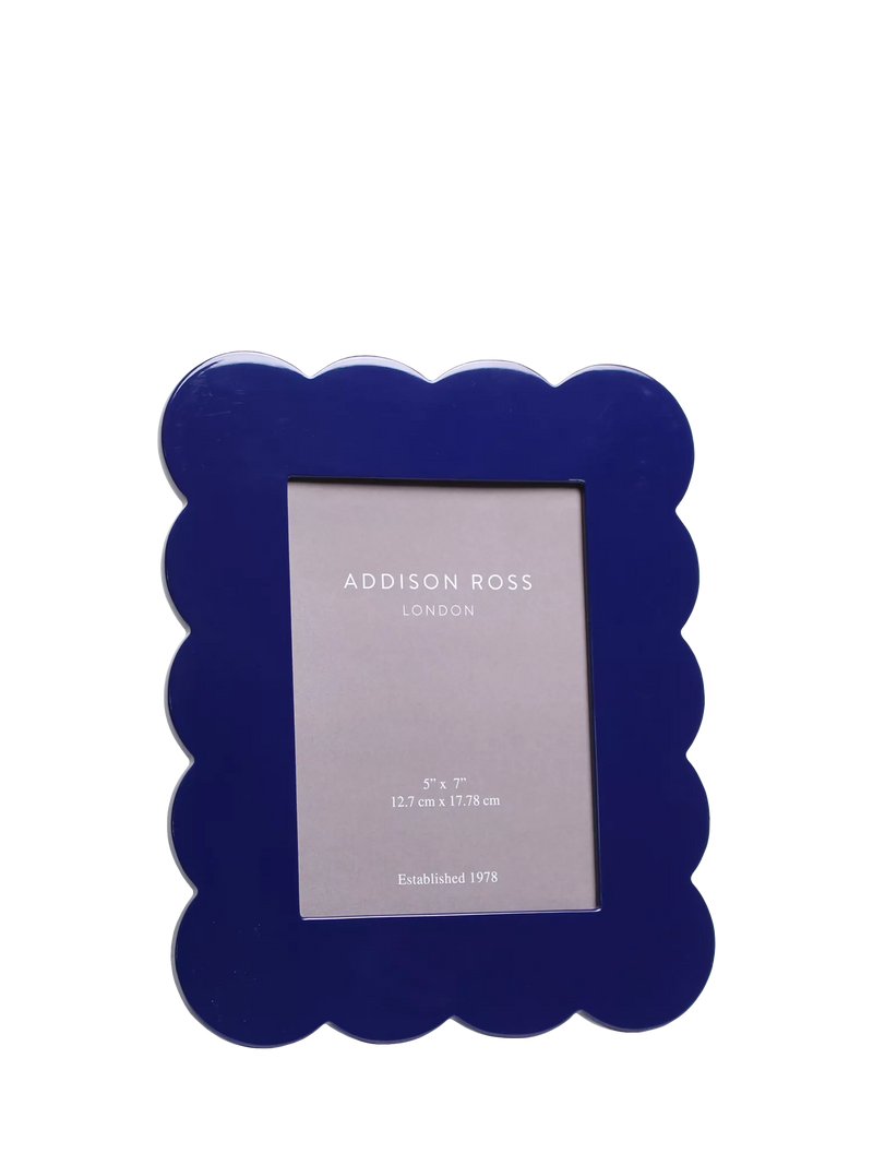 Addison Ross scallop lacquer photo frame 5x7, imported from the UK