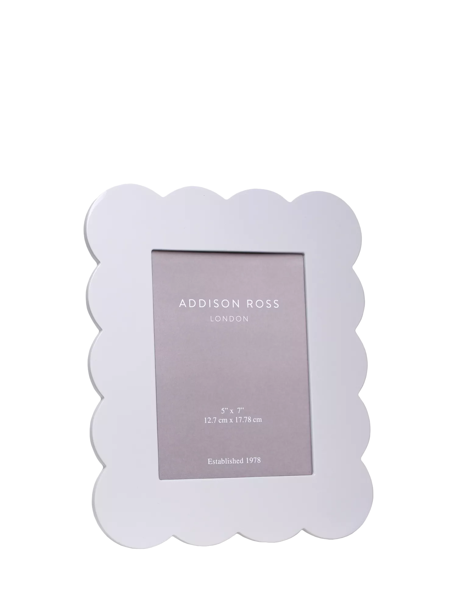 Addison Ross Scallop Lacquer Photo Frame, 5 x 7 inch