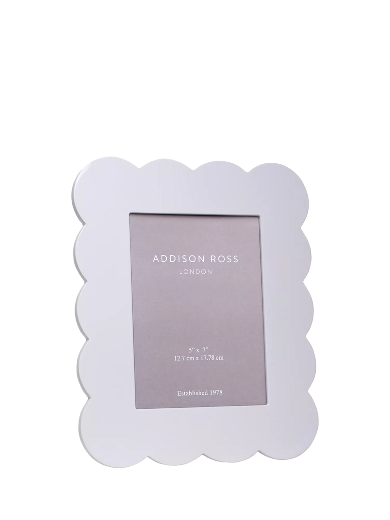 Addison Ross Scallop Lacquer Photo Frame, 5 x 7 inch
