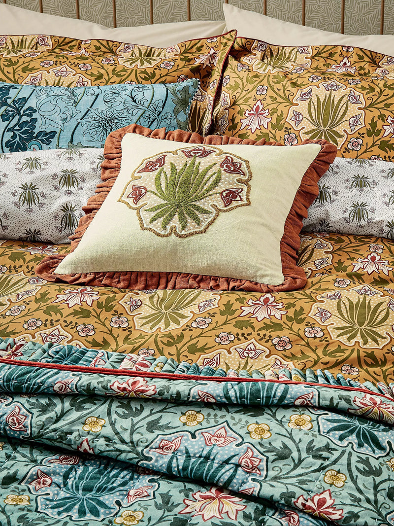 Morris & Co. Iris Rose duvet cover set double - British product