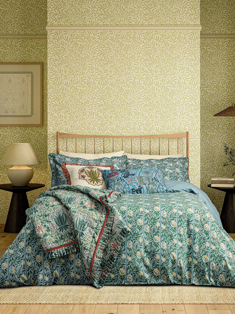 Morris & Co. Peony Pair Oxford Pillowcase, Multi