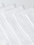 John Lewis kids cotton-rich socks white pack of 5 - British product