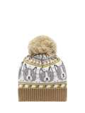 Purebaby beanie hat sheep dog fairisle - British product