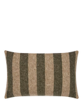 Piglet in Bed Flecked Stripe Rectangular Wool Cushion Cover, 60 x 40cm