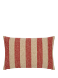 Piglet in Bed Flecked Stripe Rectangular Wool Cushion Cover, 60 x 40cm