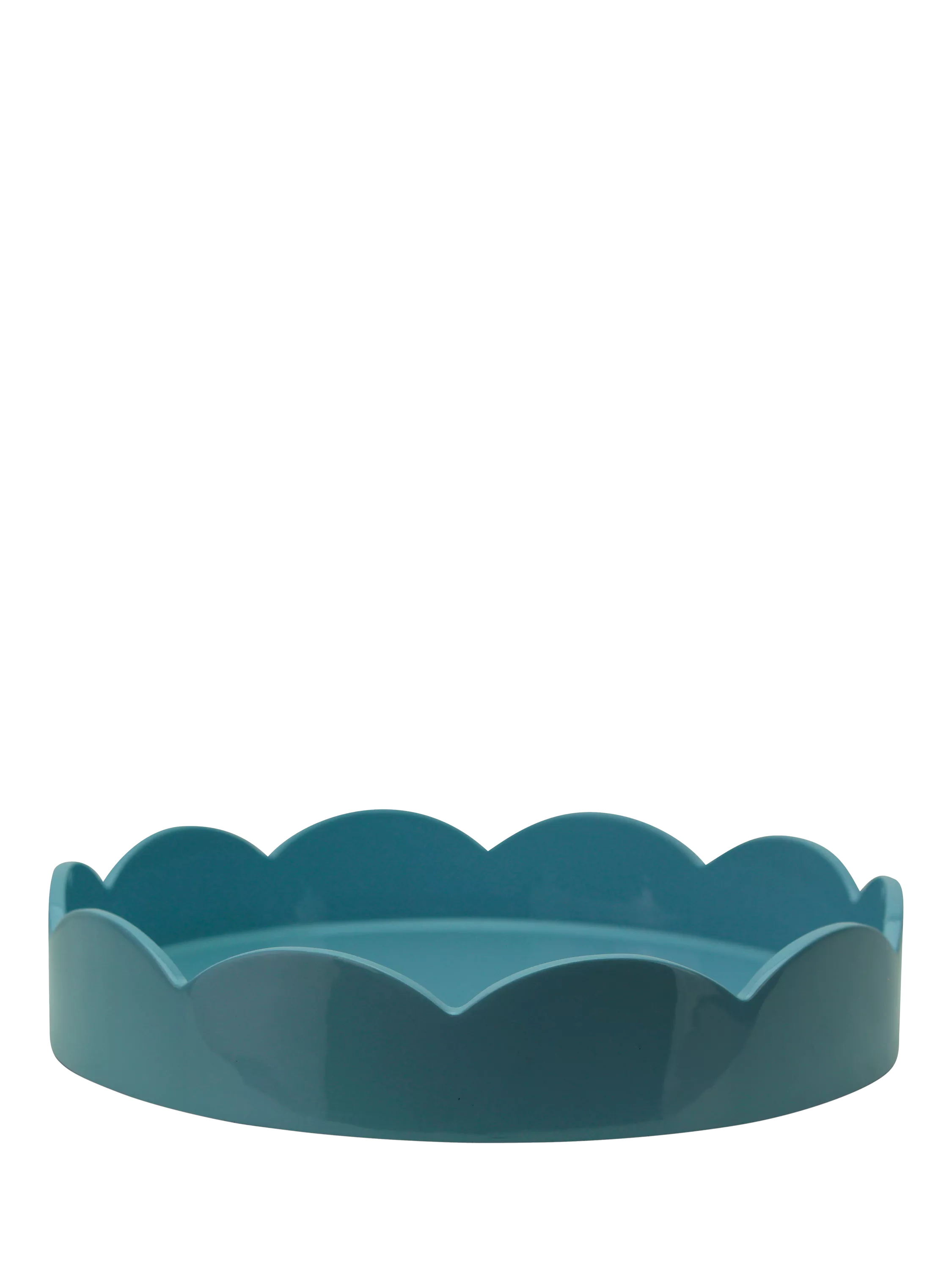 Addison Ross scallop lacquer round tray 22cm (British brand)