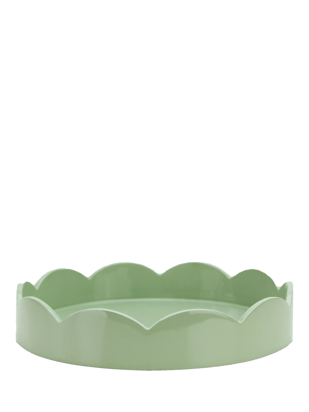Addison Ross Scallop Lacquer Round Tray, 22cm