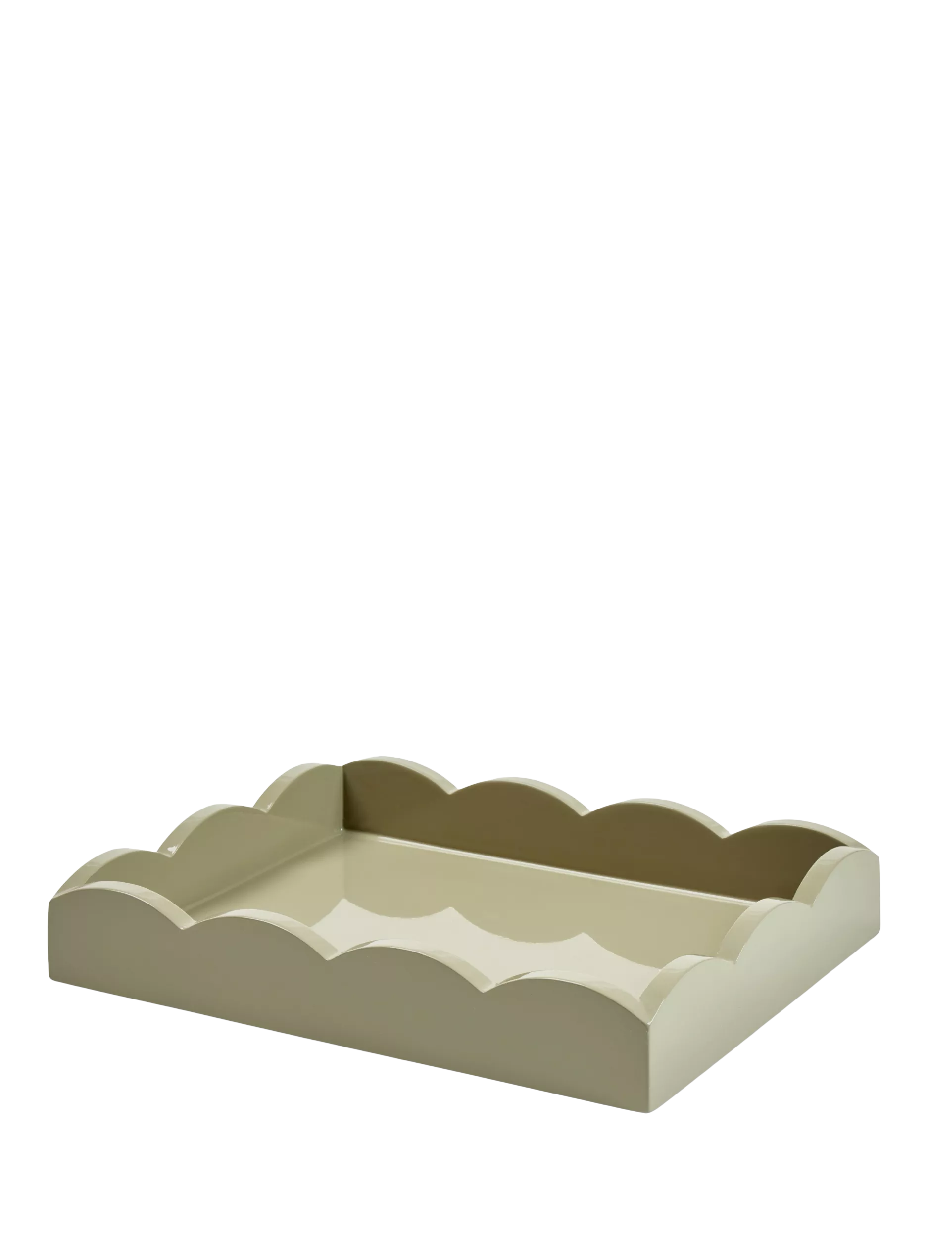 Addison Ross Scallop Lacquer Tray, Chiffon, 28cm