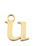 frkl. Lower Case Initial Charm, Gold, U