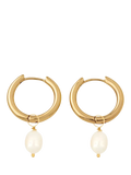 frkl. Pearl Stack Hoop Earrings, Gold