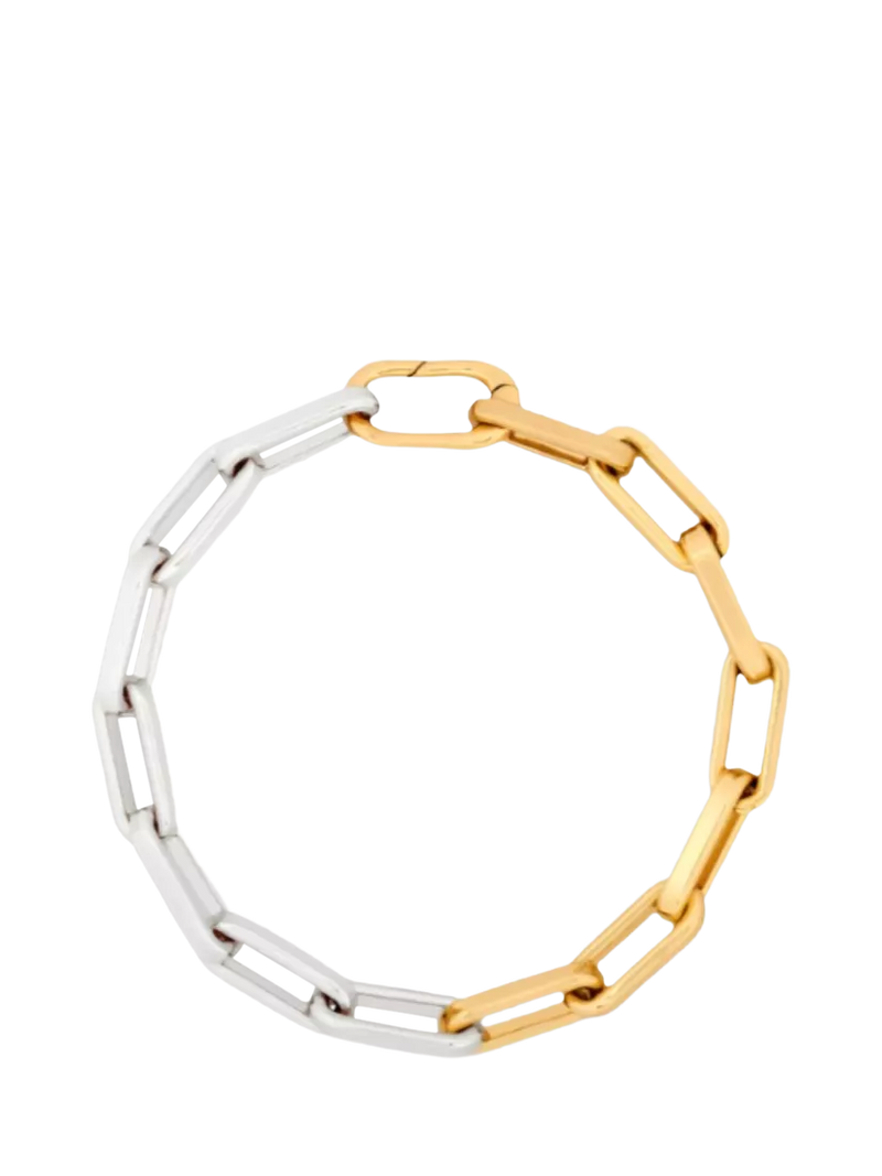 frkl. The Mega Mixed Metal Bracelet, Gold/Silver