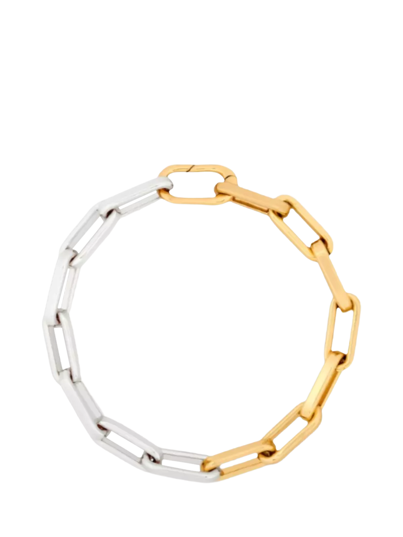 frkl. The Mega Mixed Metal Bracelet, Gold/Silver