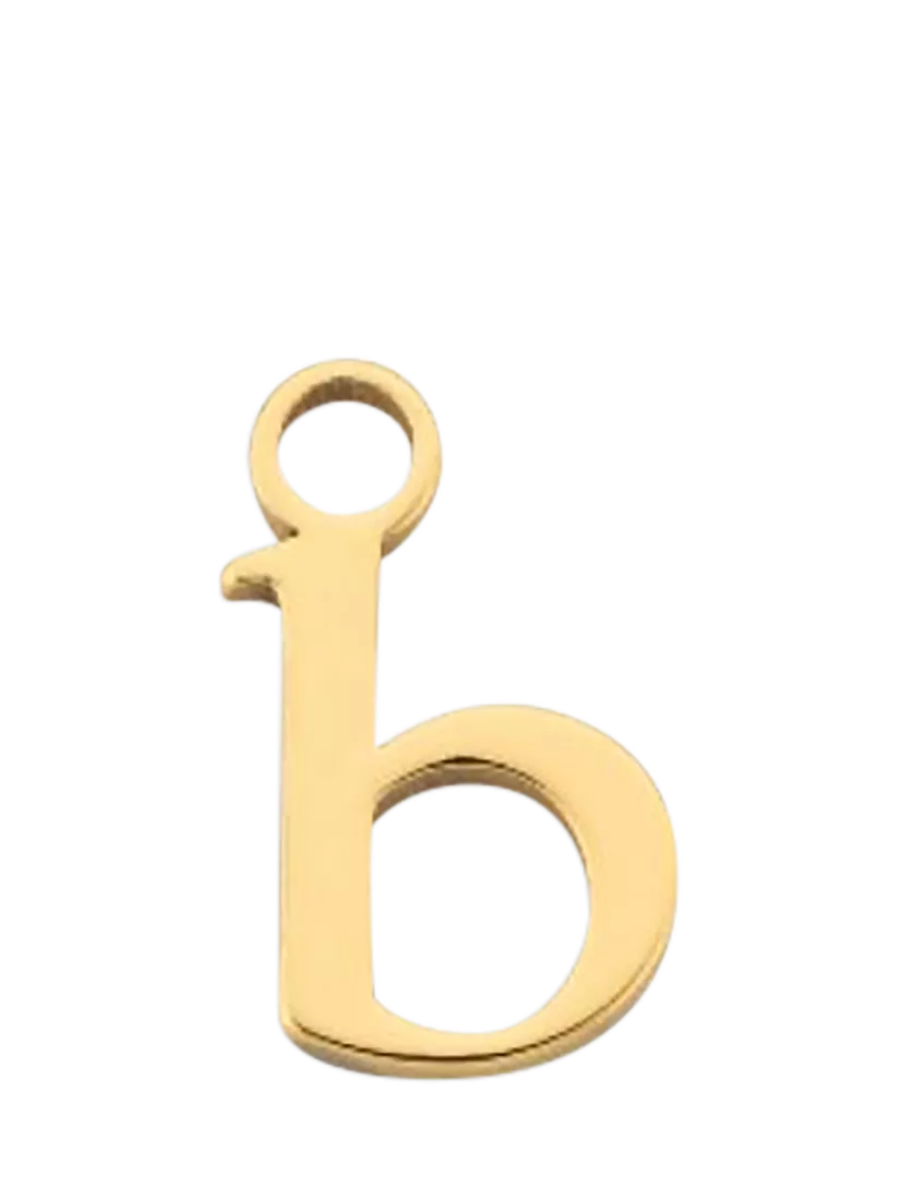 frkl. Lower Case Initial Charm, Gold, B