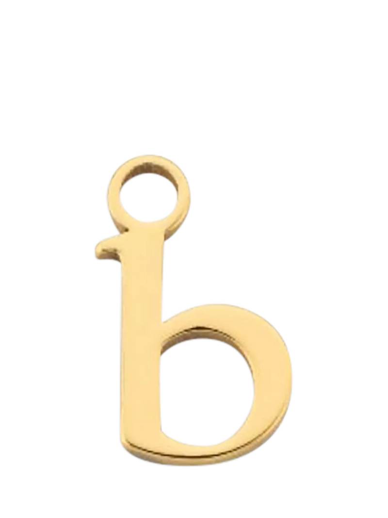frkl. Lower Case Initial Charm, Gold, B