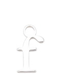 frkl. Lower Case Initial Charm, Silver, F