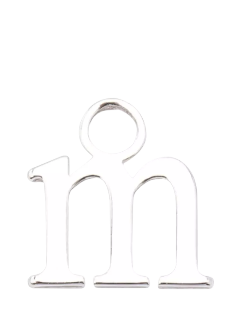 frkl. Lower Case Initial Silver Charm