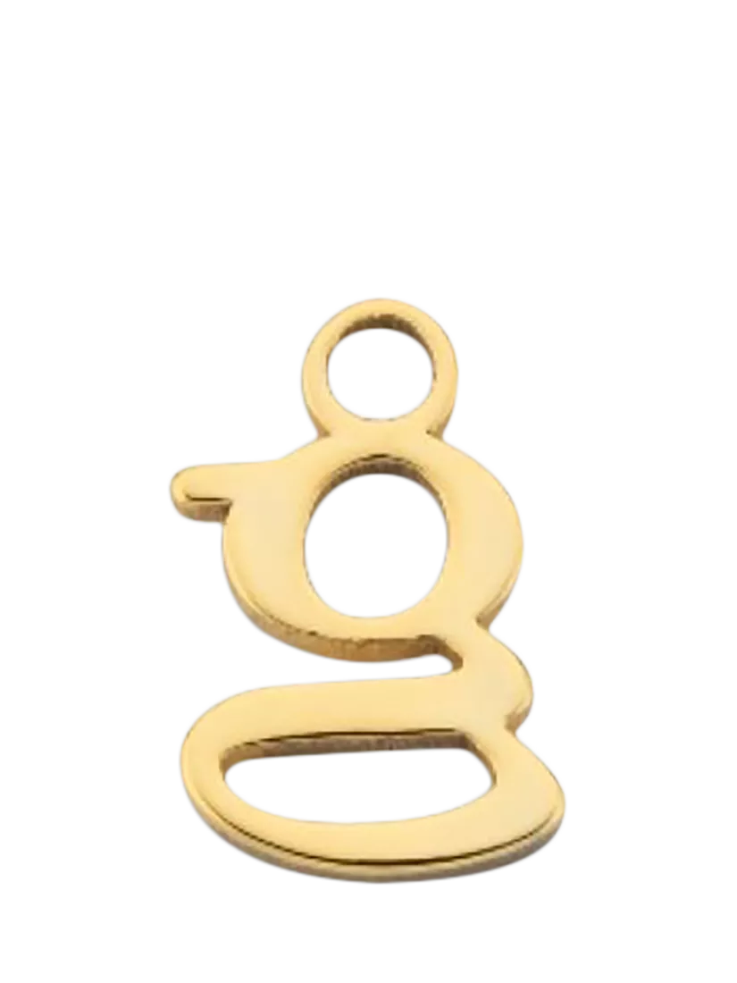 frkl. Lower Case Initial Charm Gold