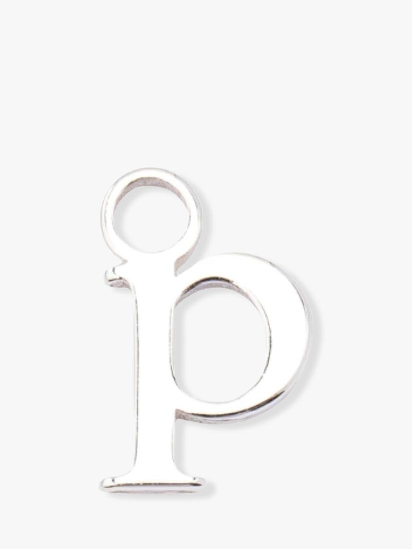 frkl. lower case initial charm in silver, imported from the UK