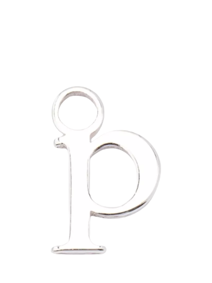 frkl. Lower Case Initial Silver Charm