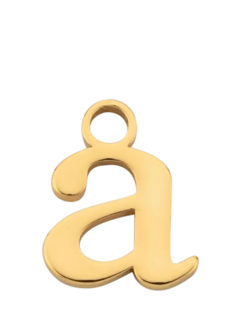 frkl. Lower Case Initial Charm Gold