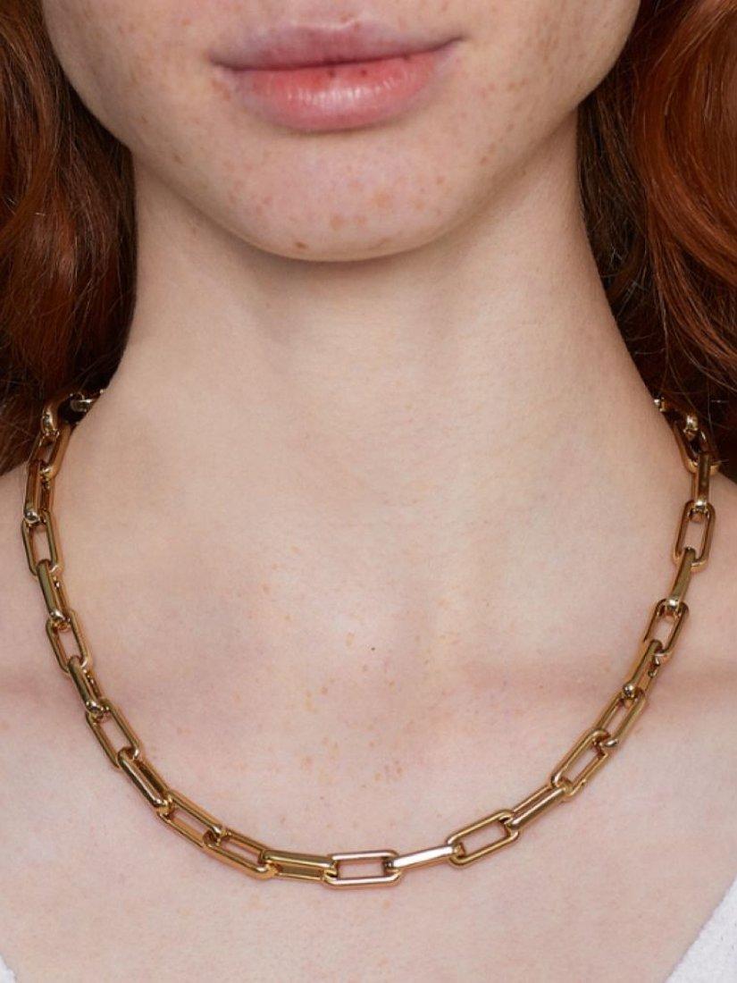 frkl. chunky mega necklace gold plated brass 46cm, UK version