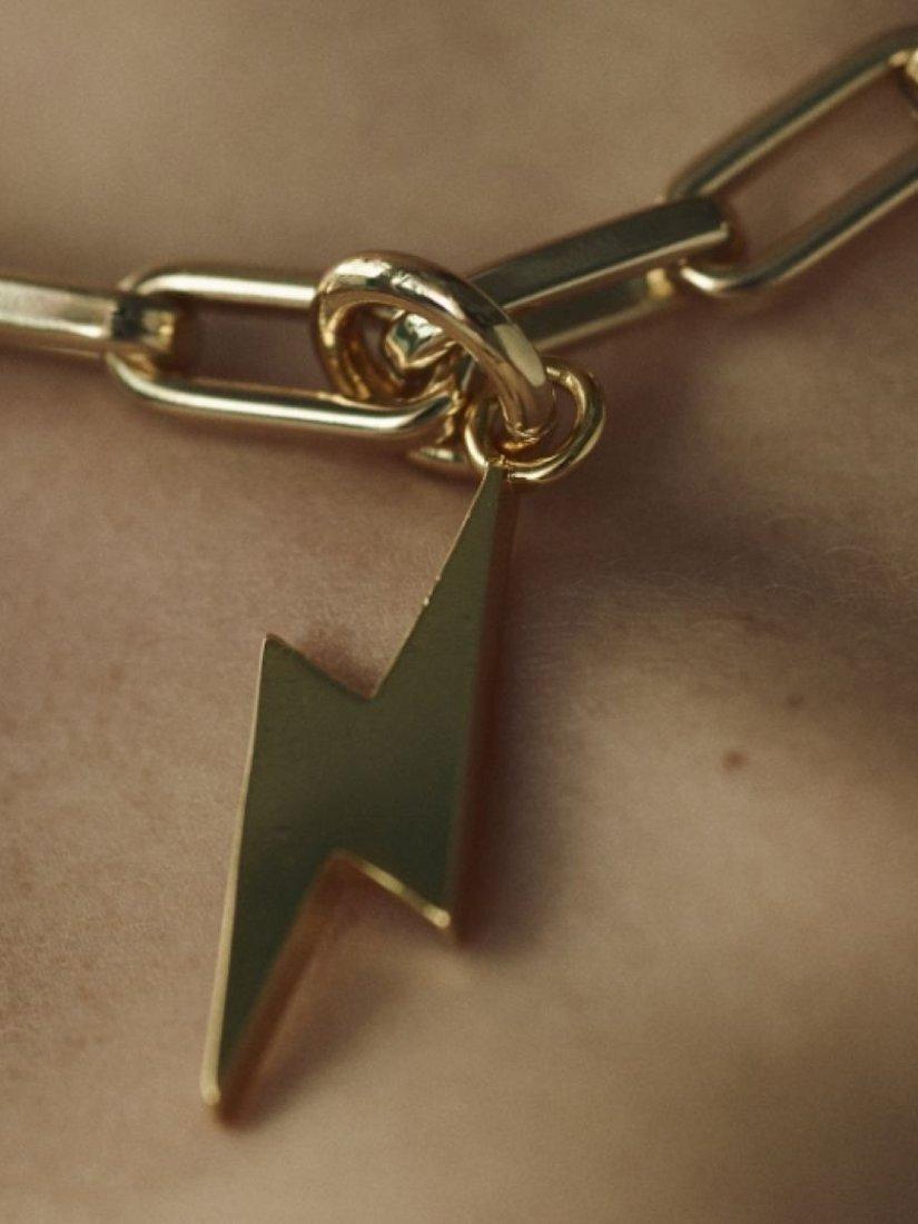 frkl. Lightning Bolt Charm gold, UK version