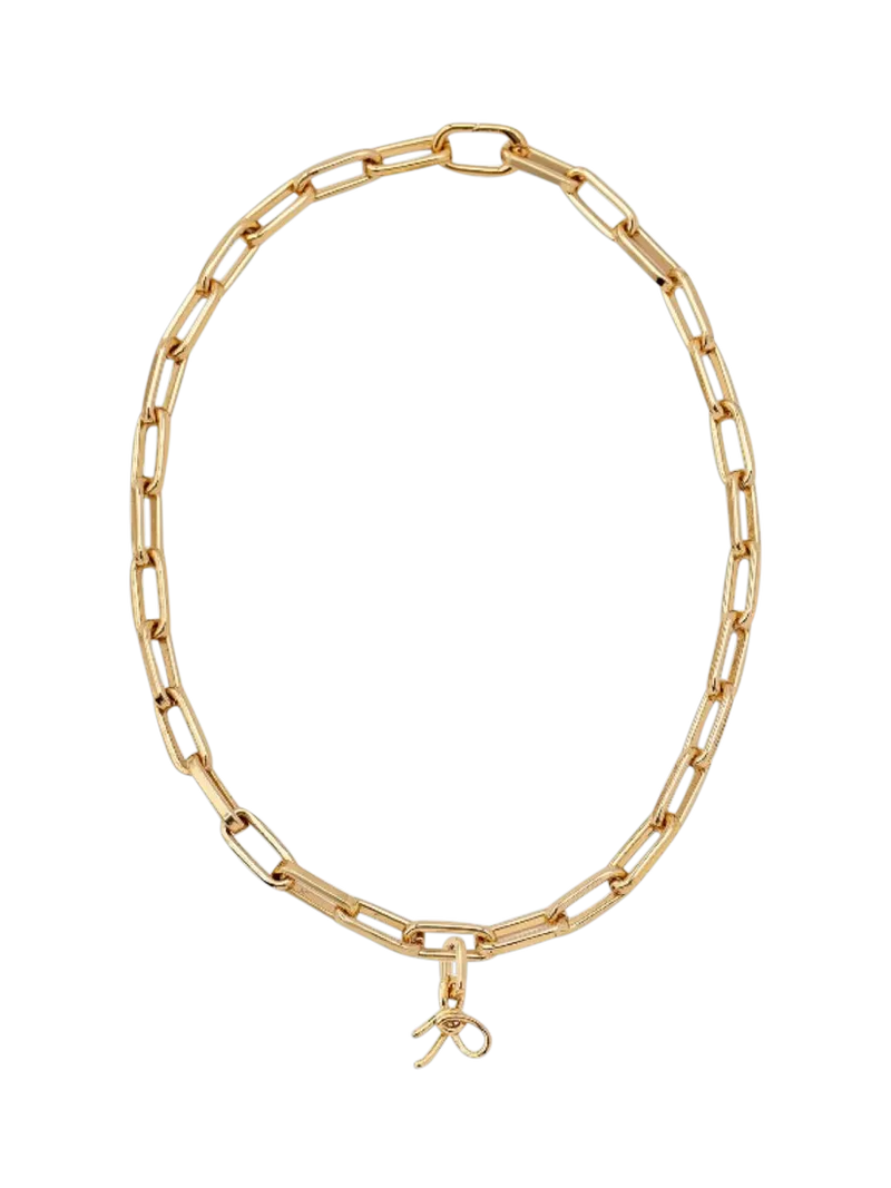 frkl. Bow Stack Necklace, Gold