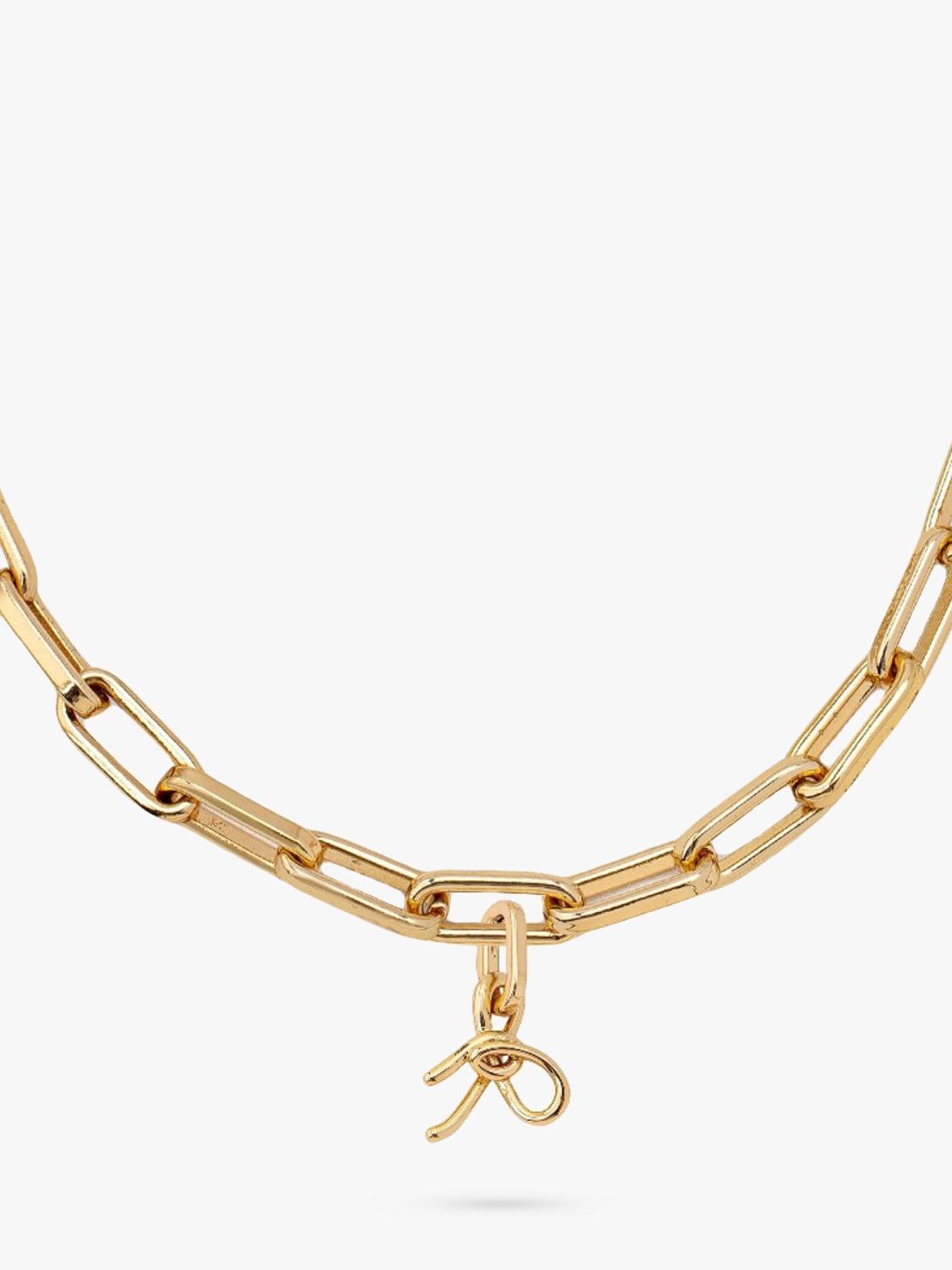 frkl. bow stack necklace in gold (British brand)