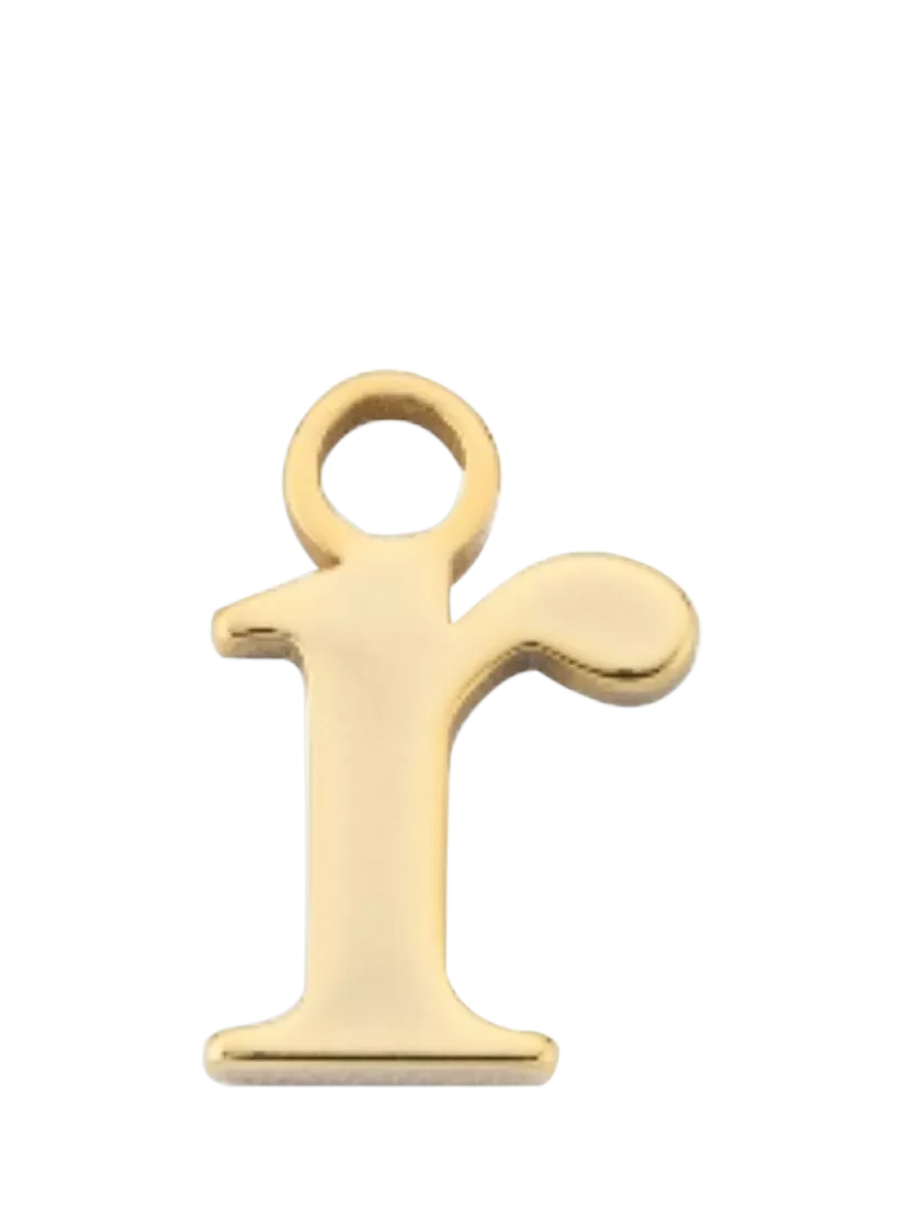 frkl. Lower Case Initial Charm, Gold, R