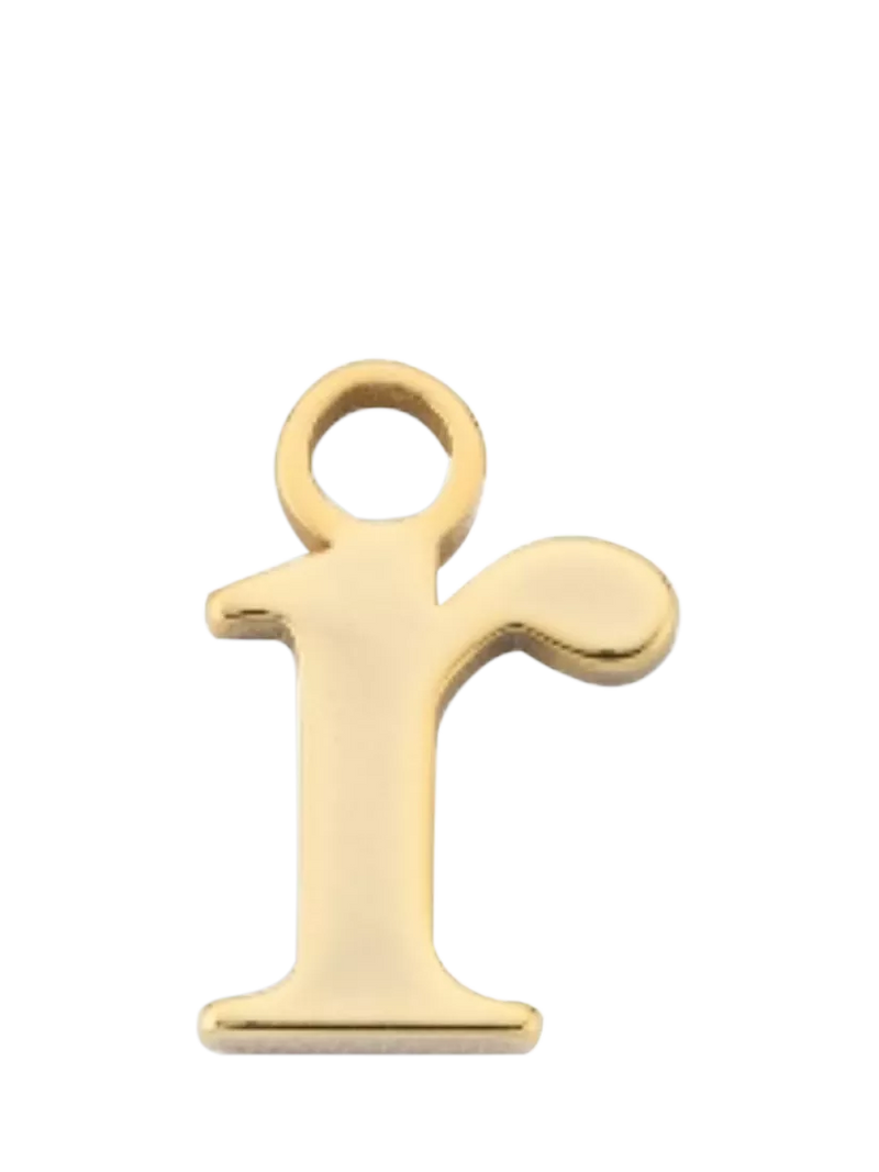 frkl. Lower Case Initial Charm, Gold, R