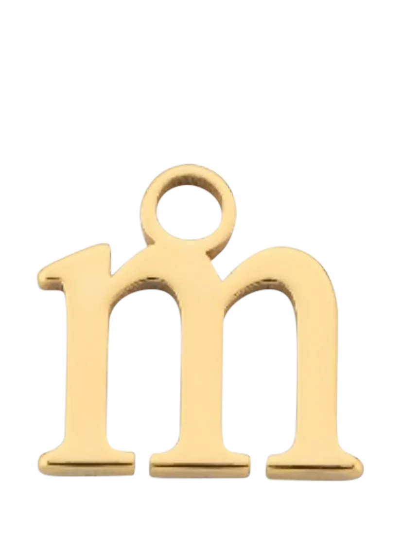 frkl. Lower Case Initial Charm, Gold, M