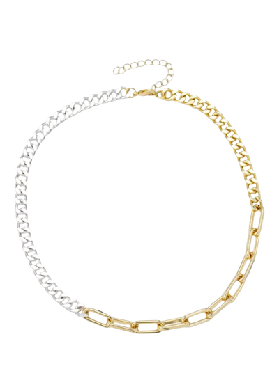 John Lewis frkl. Link Up Necklace, Gold/Silver- Buy online at McGrocer