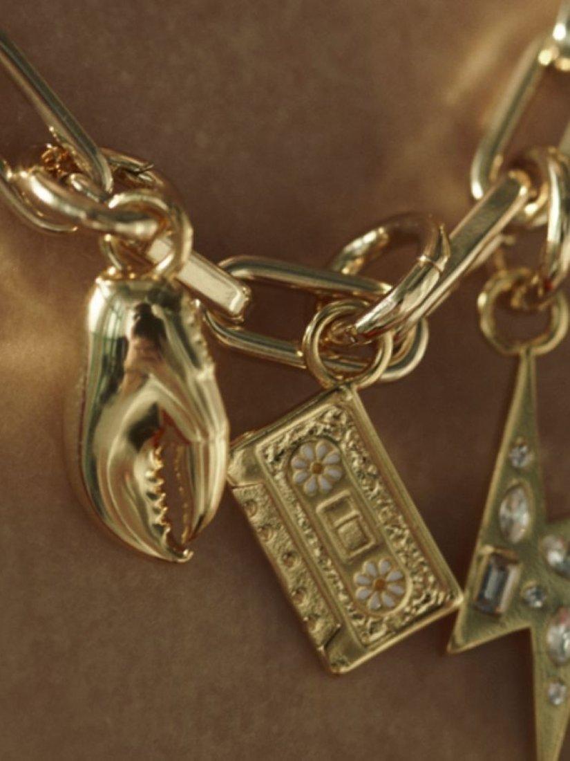 frkl lobster claw charm 2.5cm gold plated brass, UK version