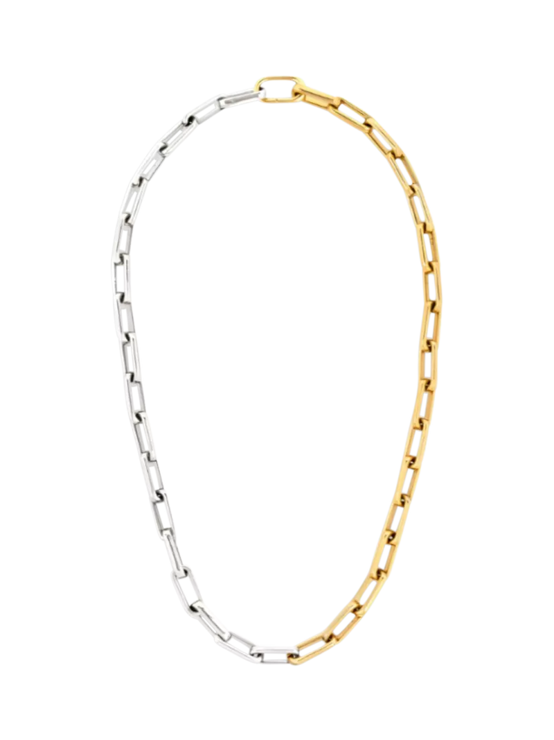 frkl. Mega Mixed Metal Necklace, Gold/Silver