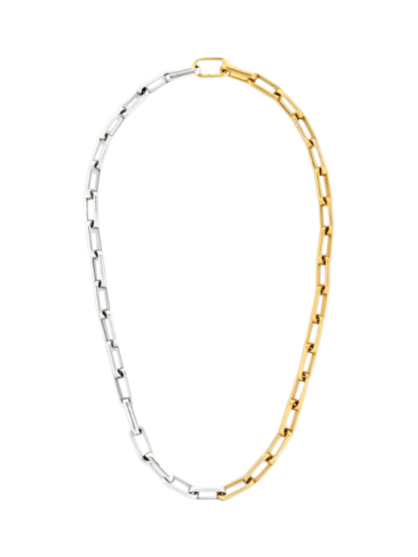 frkl. Mega Mixed Metal Necklace, Gold/Silver