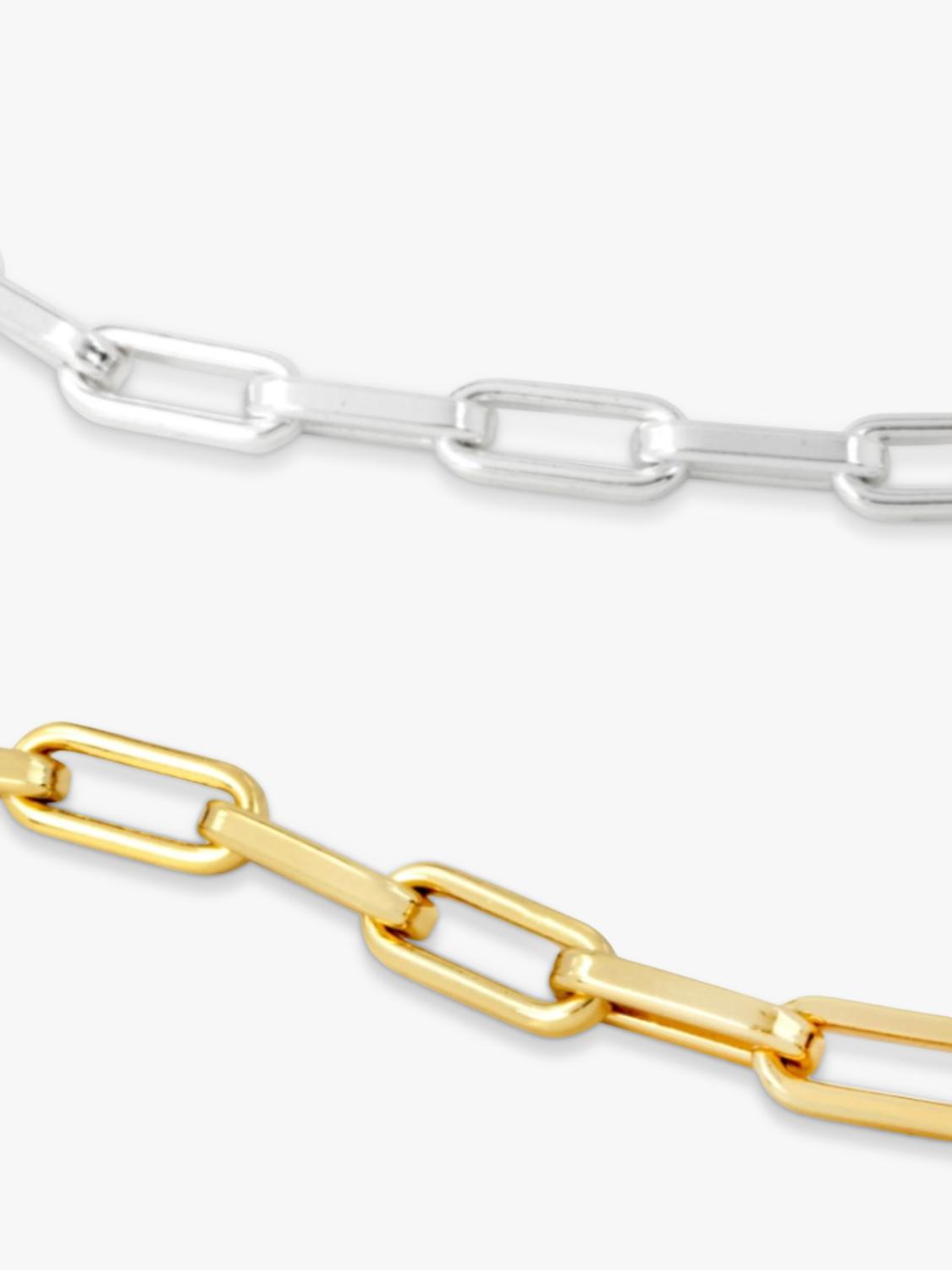 frkl. Mega Mixed Metal necklace gold and silver 46cm, imported from the UK