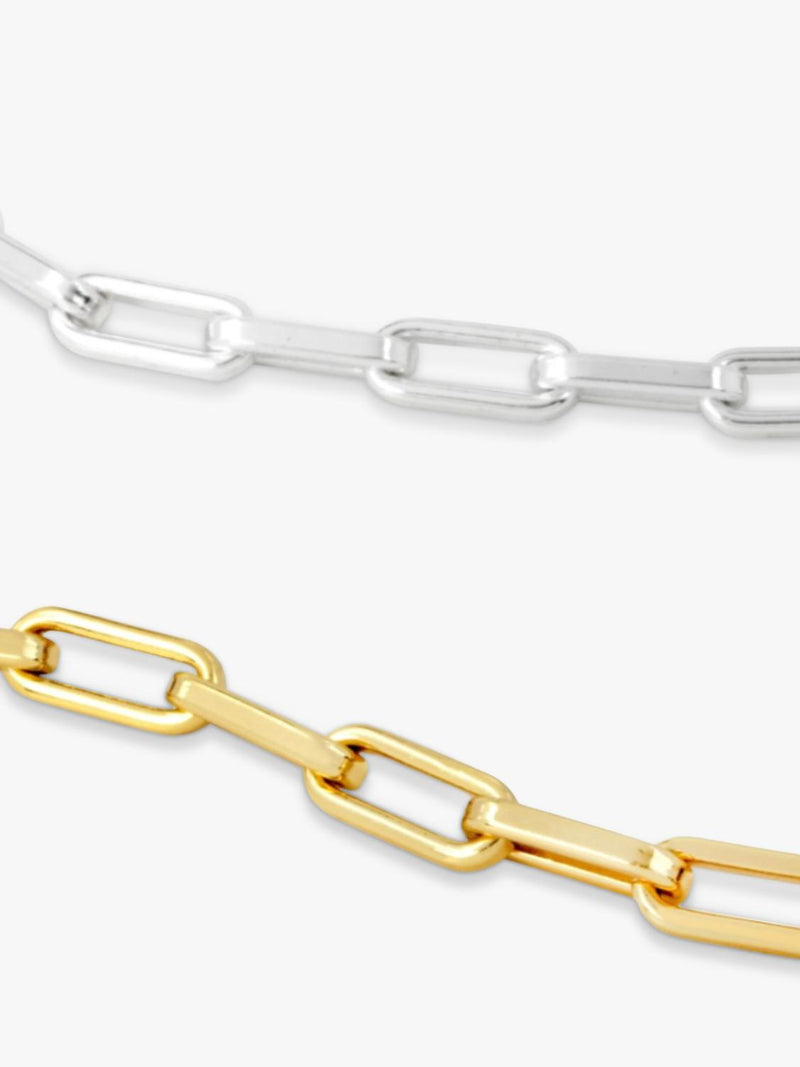 frkl. Mega Mixed Metal necklace gold and silver 46cm, imported from the UK