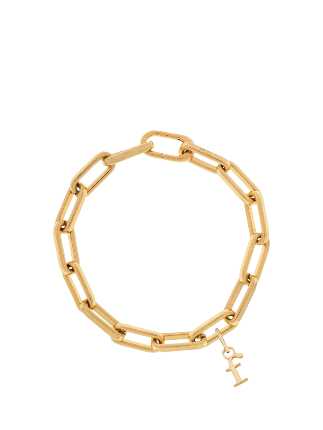 frkl. Initial Stack Bracelet in gold, imported from the UK