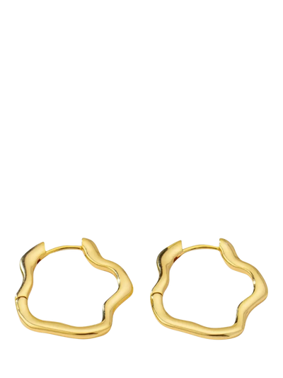 John Lewis frkl. Cloud Curved Hoop Earrings, Gold- Buy online at McGrocer