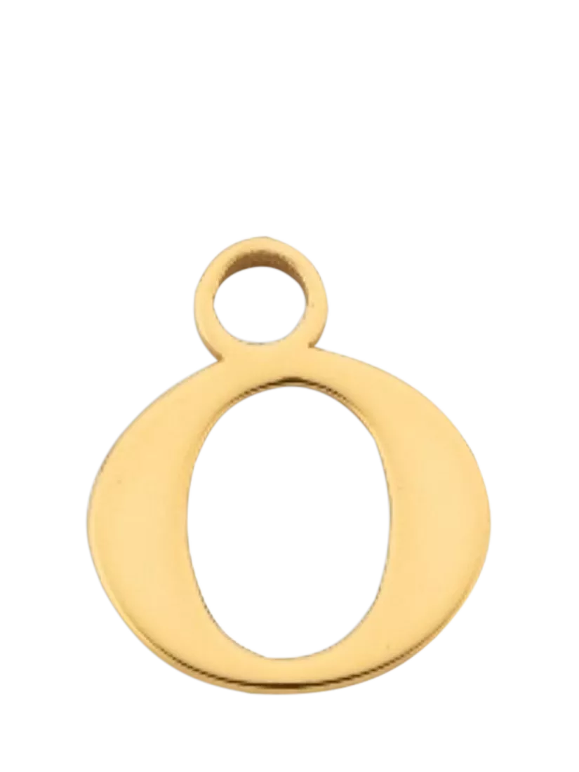 frkl. Lower Case Initial Charm, Gold, O