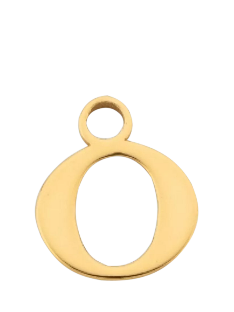 frkl. Lower Case Initial Charm, Gold, O